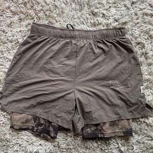 Reigning Champ Tan Running Shorts